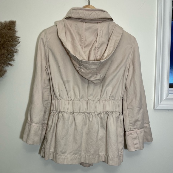 French Connection FCUK Utility Jacket - Lightweight Linen-Blend Khaki Jacket - Picture 3 of 14